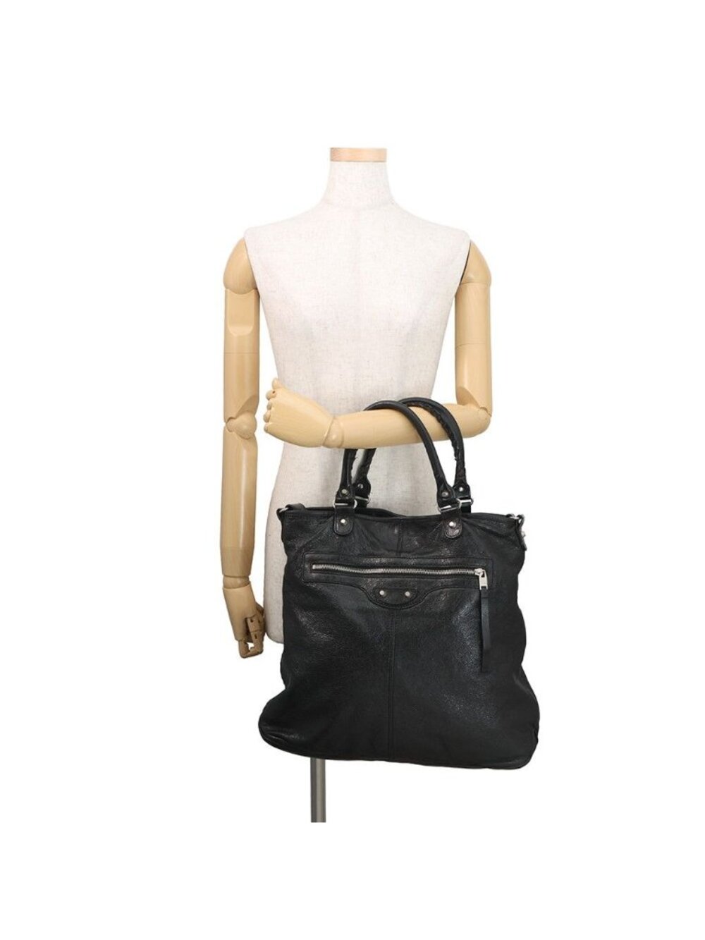 Balenciaga Tote Smart 2-Way Shoulder Bag Black - Picture 5 of 10
